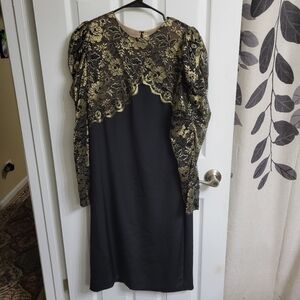 VINTAGE Hanae Mori 100% Silk Dress